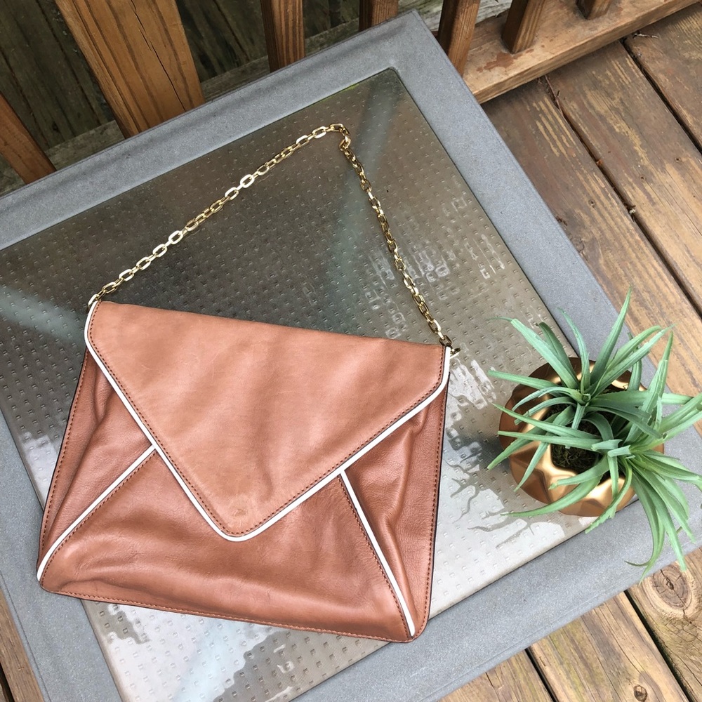 Banana Republic Large Tan Clutch